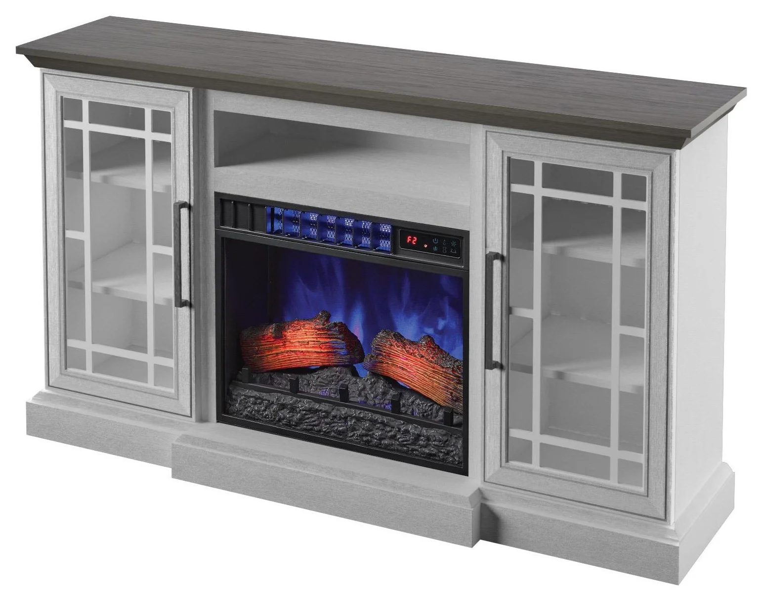 Twin Star Home ALICIA MEDIA CONSOLE W/FIREPLACE Darvin Furniture